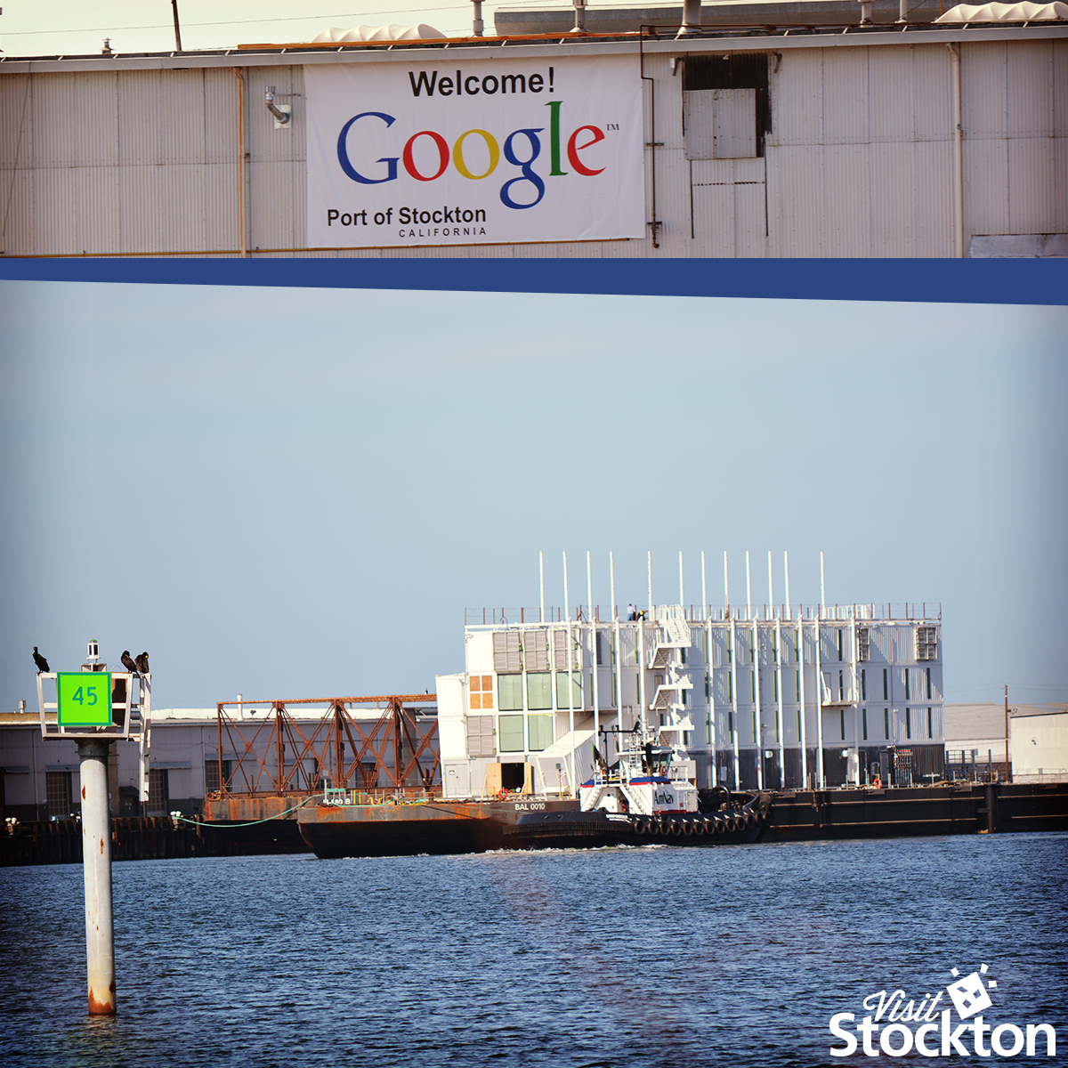 Google Barge in Stockton!